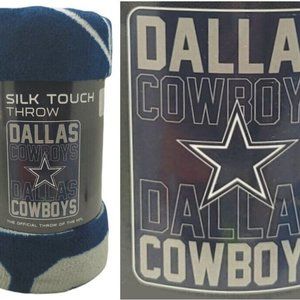 Dallas Cowboys Northwest Plush Raschel Blanket Throw